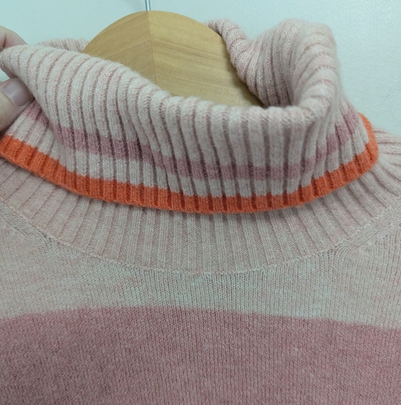 J.Crew Wide‎ Striped Alpaca Blend Turtleneck Sweater - Picture 9 of 11